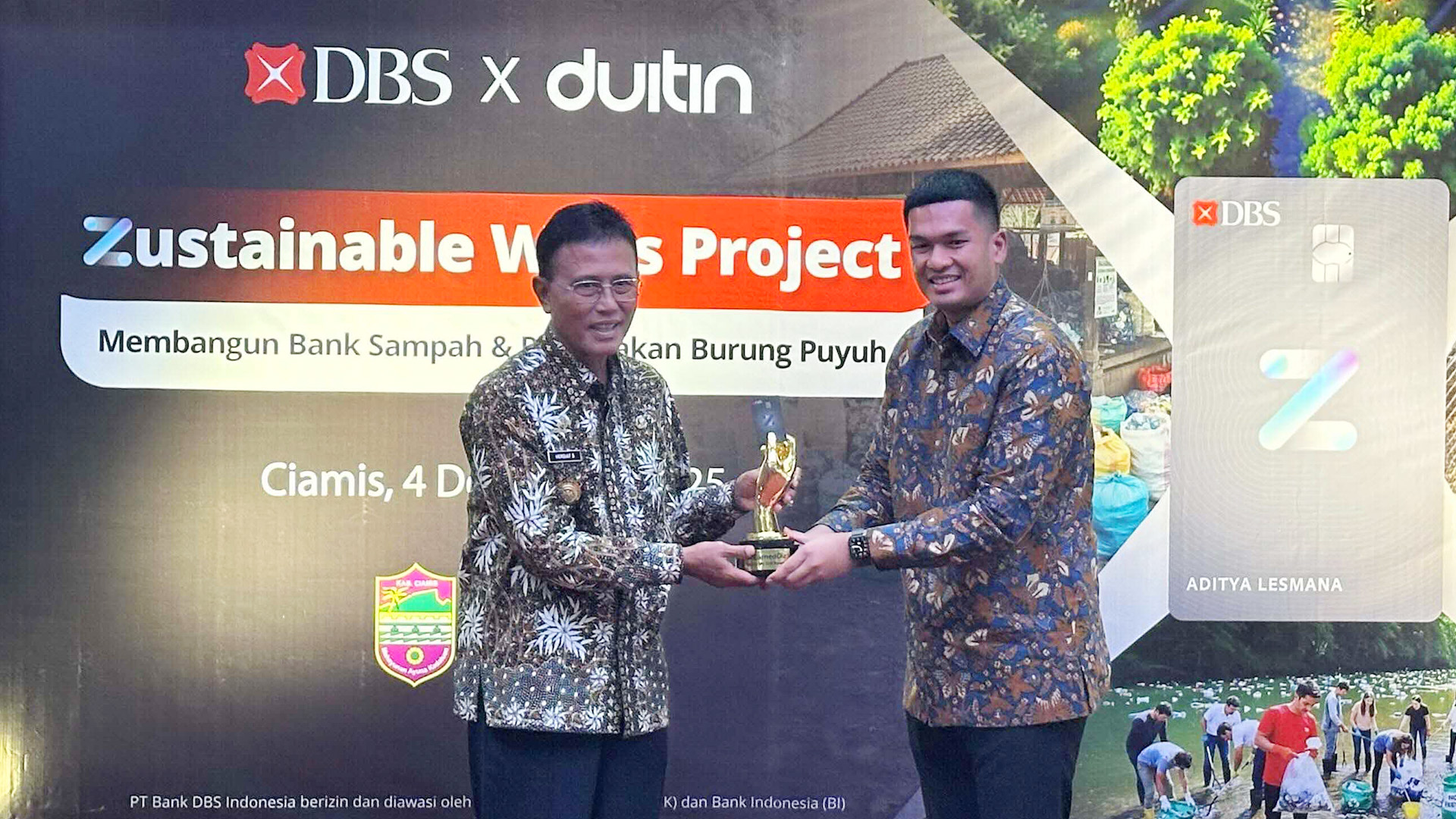 Zustainable Ways Project: DBS Z Visa Platinum Alokasikan 0,5% Transaksi untuk Beragam Inisiatif Berkelanjutan